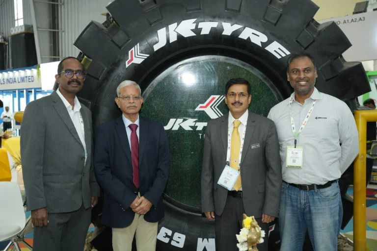JK Tyre Expands OTR Portfolio with Four New Tyres at EXCON 2025