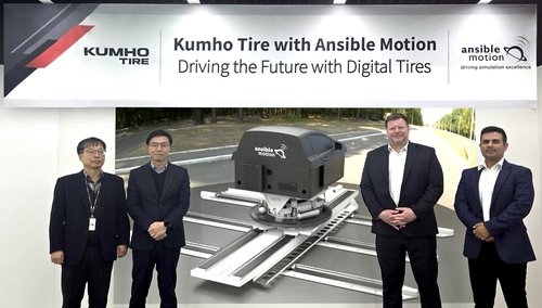 Kumho Tire and Ansible Motion Partner to Develop Next-Gen Digital Tires