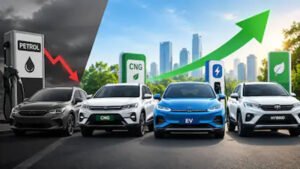 CNG, Hybrids and EVs Reshape India’s Passenger Vehicle Market as Petrol Loses Ground